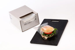 Clear Flip Top Sandwich Bags in Dispenser Box 0.75 mil