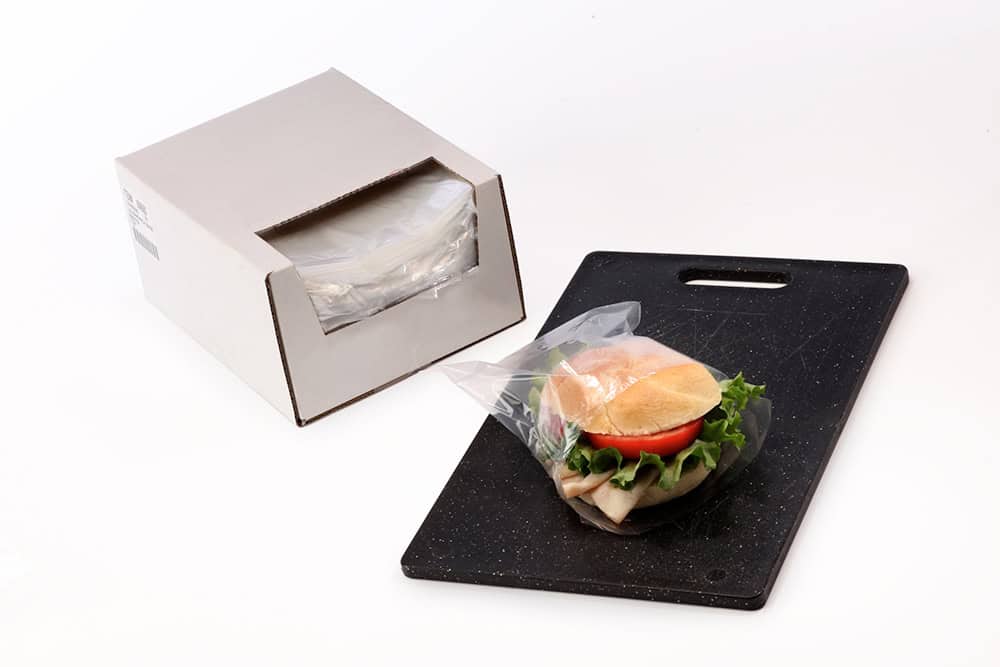 Clear Flip Top Sandwich Bags in Dispenser Box 0.75 mil Simply Polybags